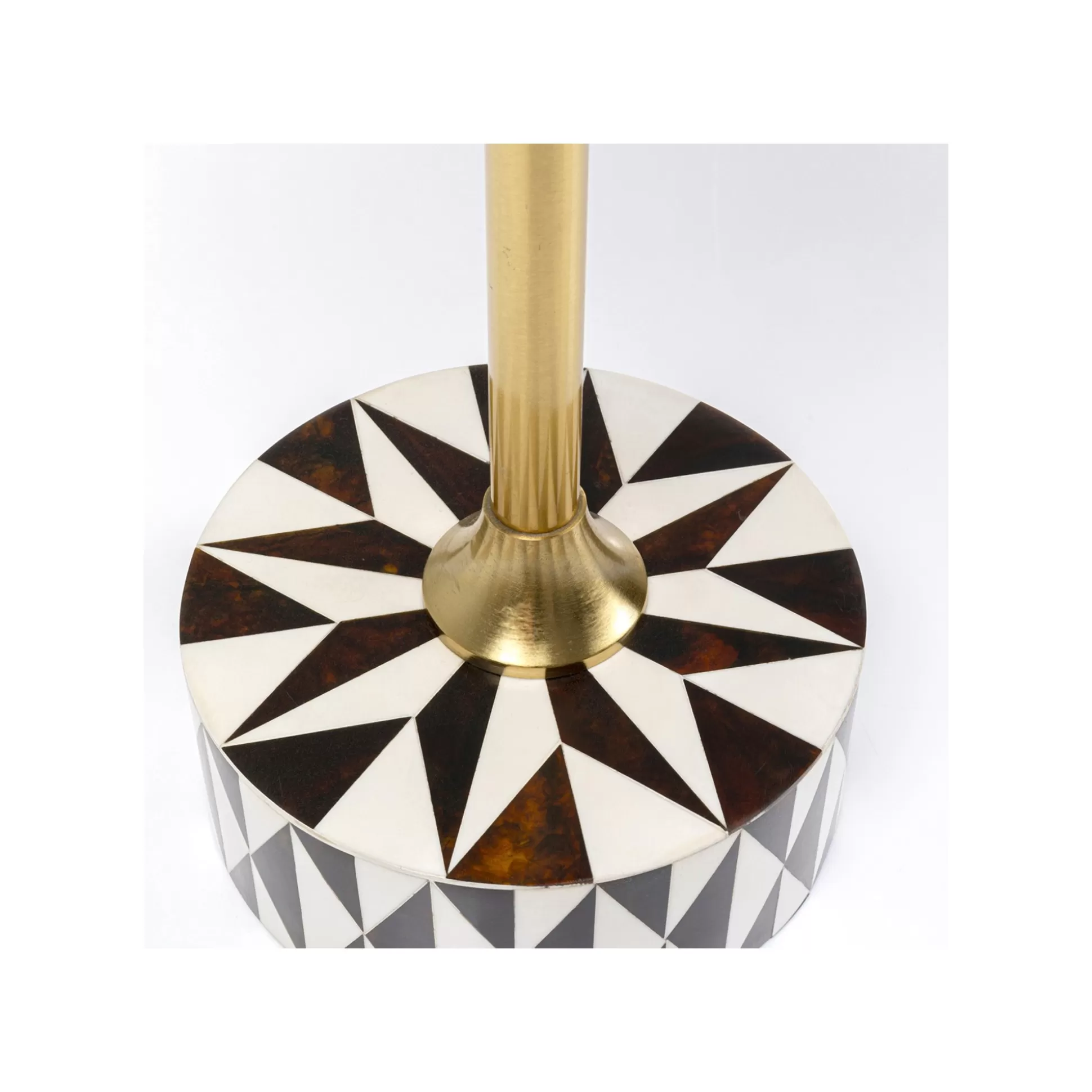 Table D'appoint Domero Star 40cm Marron Et Blanche ^KARE Design Best