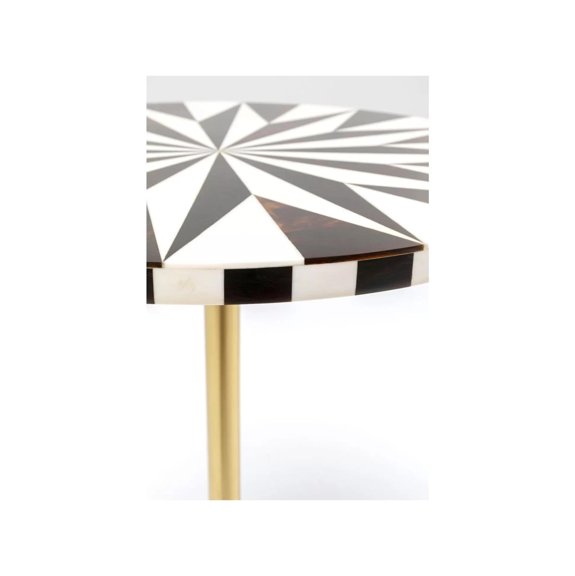 Table D'appoint Domero Star 40cm Marron Et Blanche ^KARE Design Best