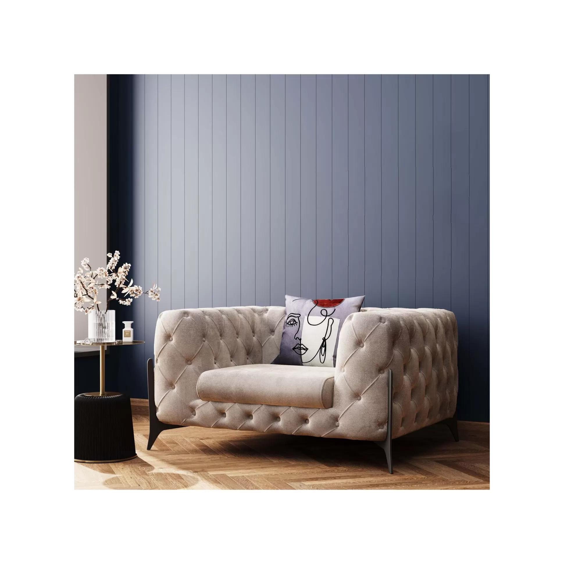 Table D'appoint Endless Vegas Noire Et Dorée 40cm ^KARE Design Best