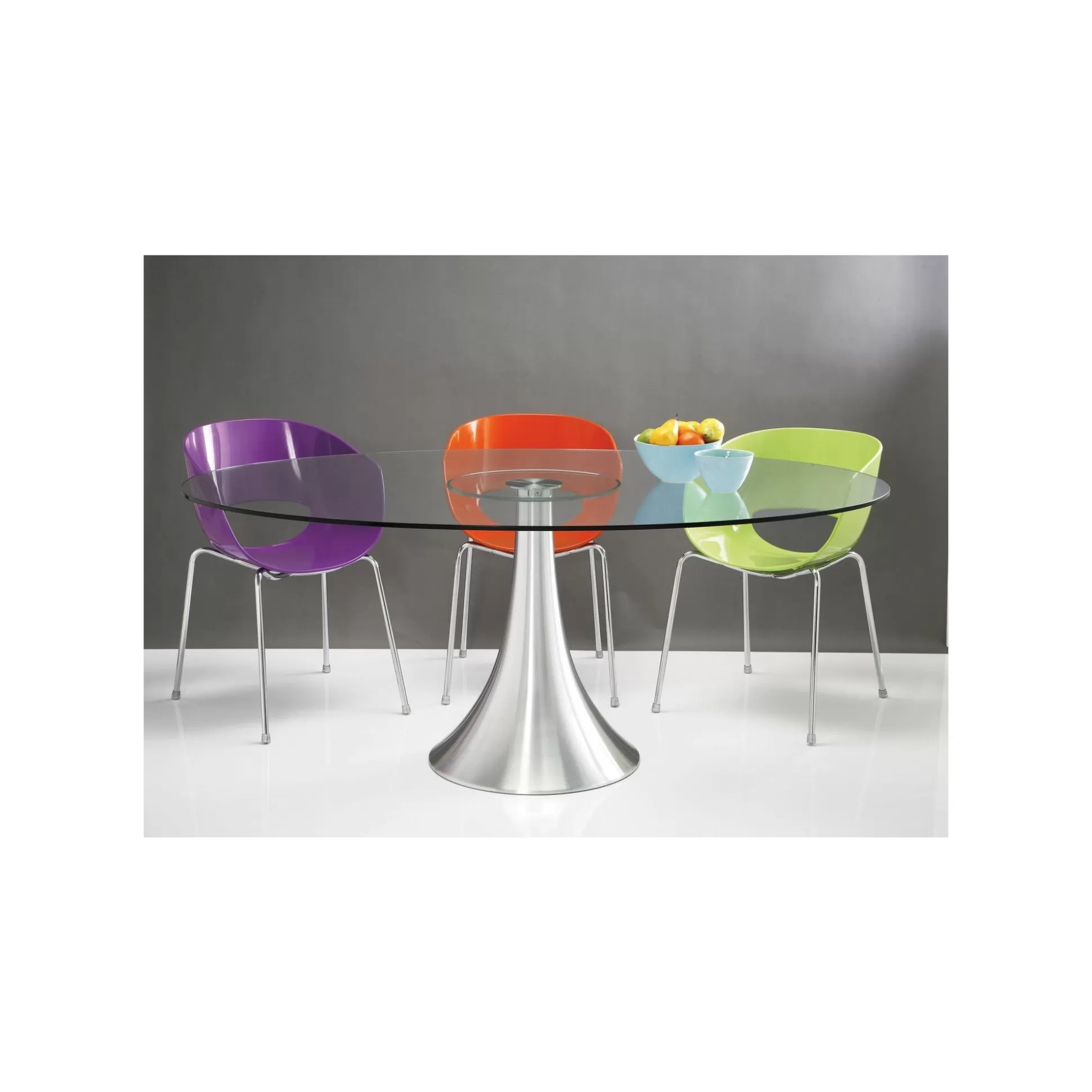 Table En Verre Grande Possibilita 180x120cm Chromée Et Verre ^KARE Design Cheap