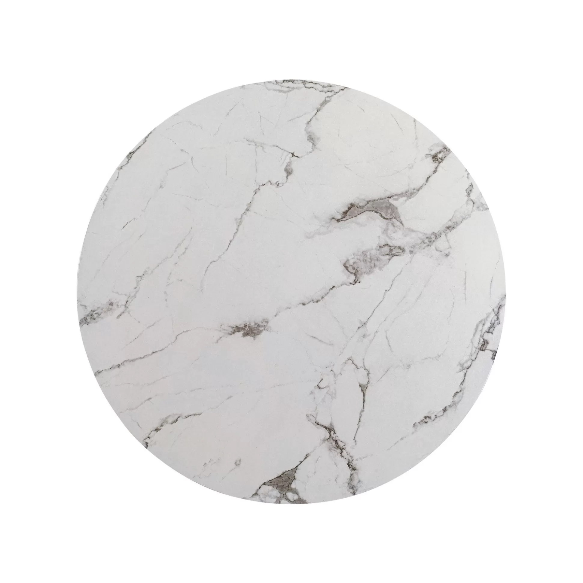 Table Schickeria 80cm Effet Marbre Blanc Et Noire ^KARE Design Fashion