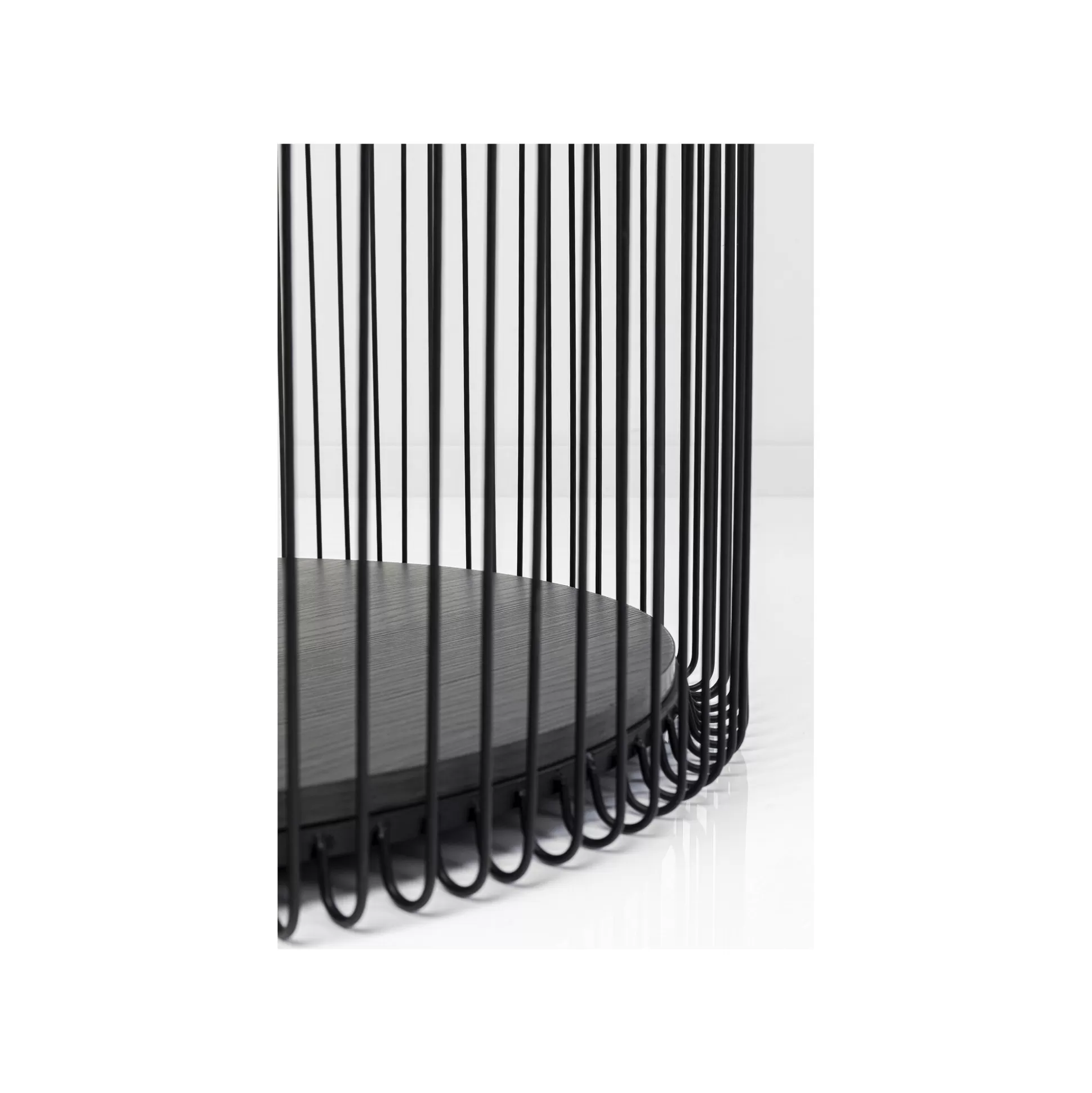 Tables Basses Wire Double Bois Noir Set De 2 ^KARE Design Cheap