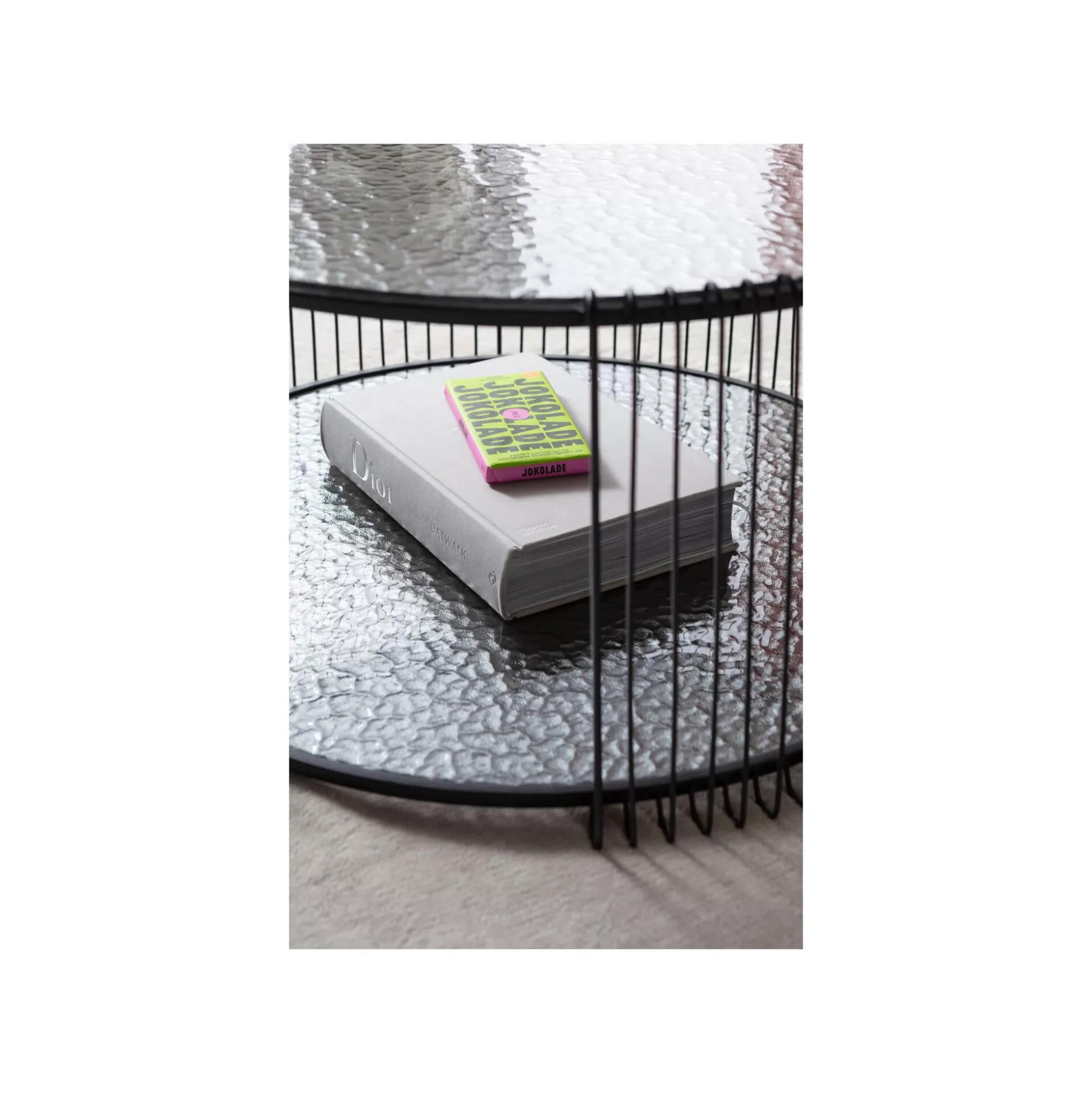 Tables Basses Wire Double Bubble Noires Set De 2 ^KARE Design Cheap