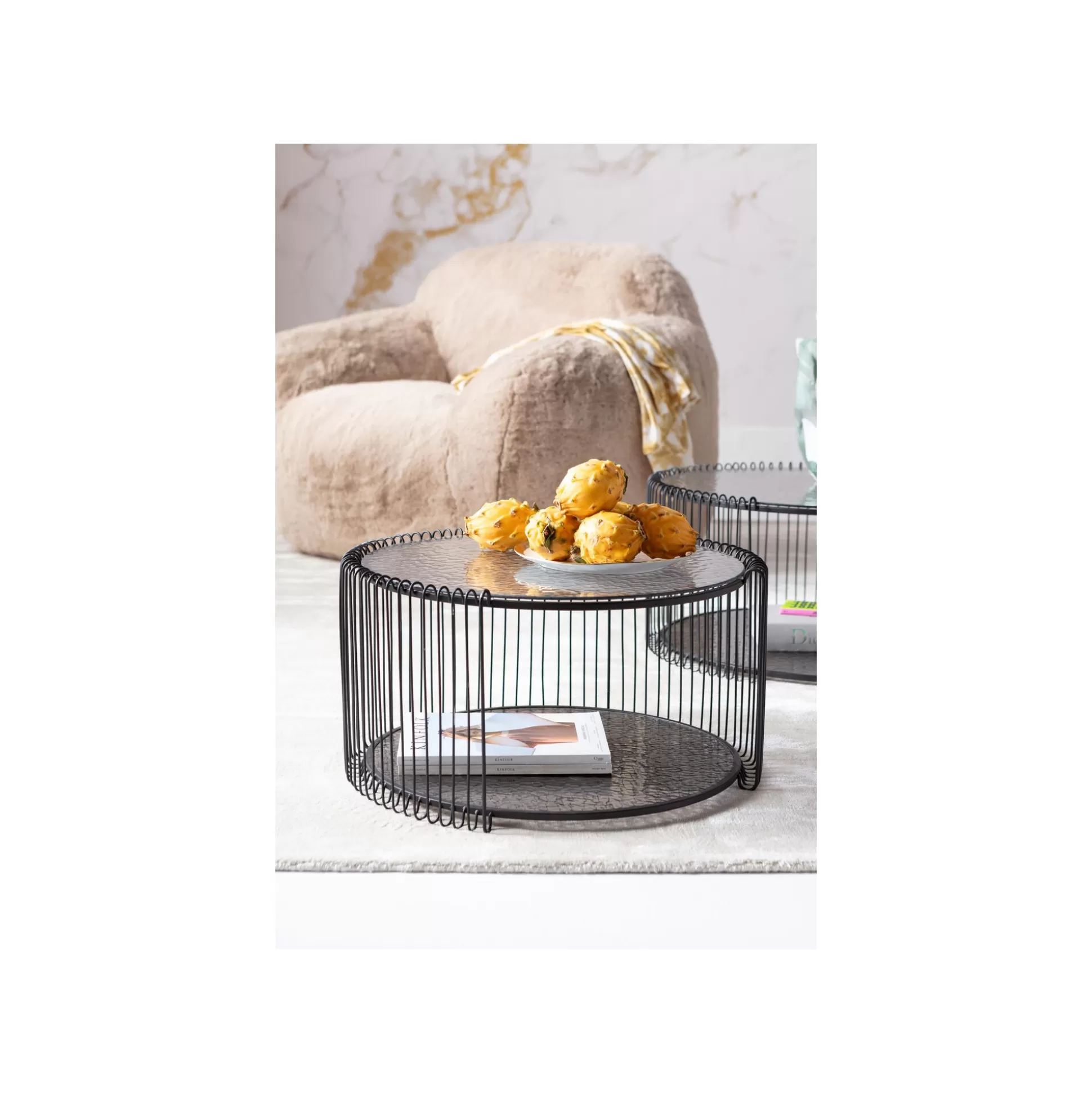 Tables Basses Wire Double Bubble Noires Set De 2 ^KARE Design Cheap
