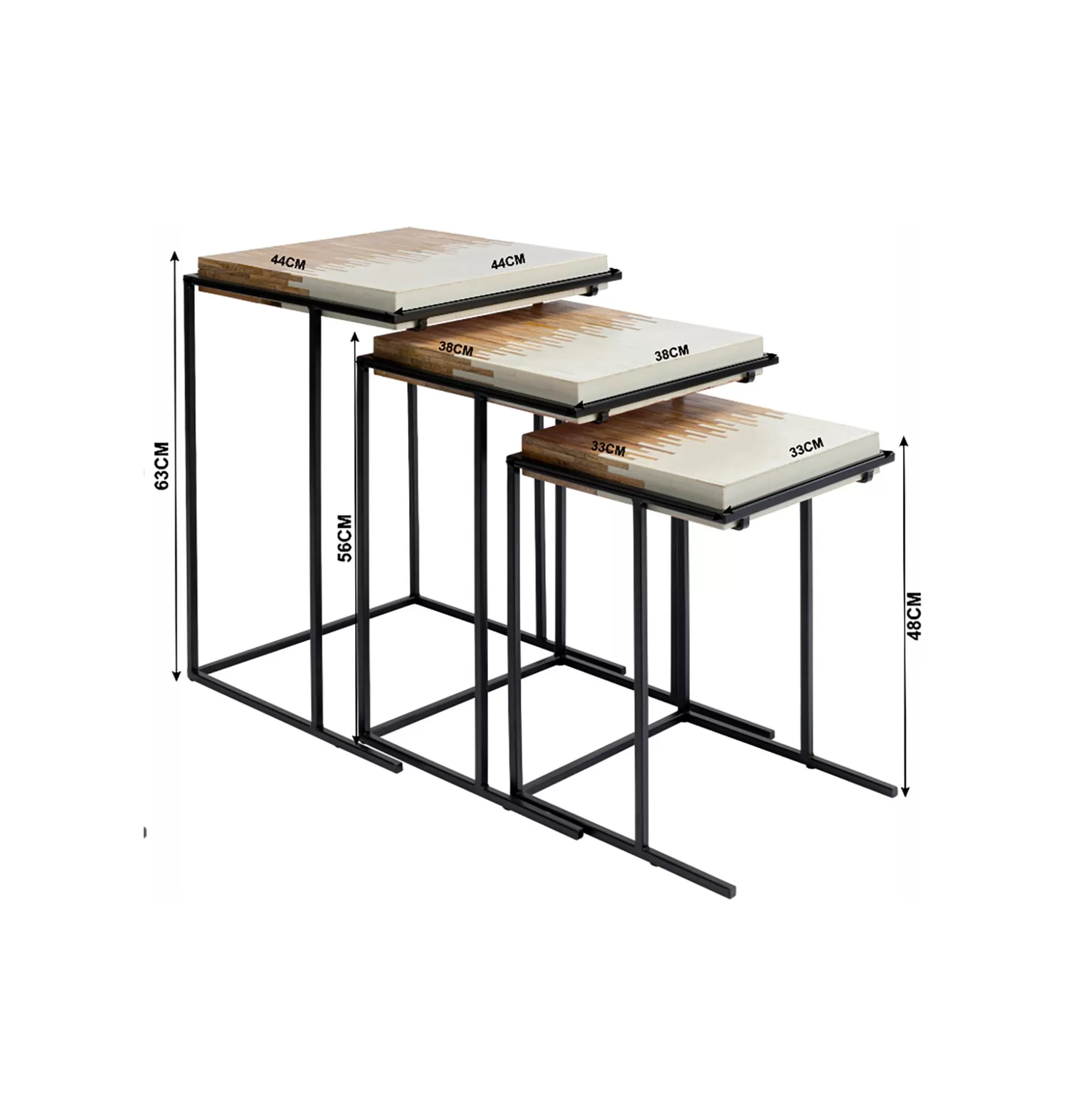 Tables D'appoint Bora Bora Set De 3 ^KARE Design Hot