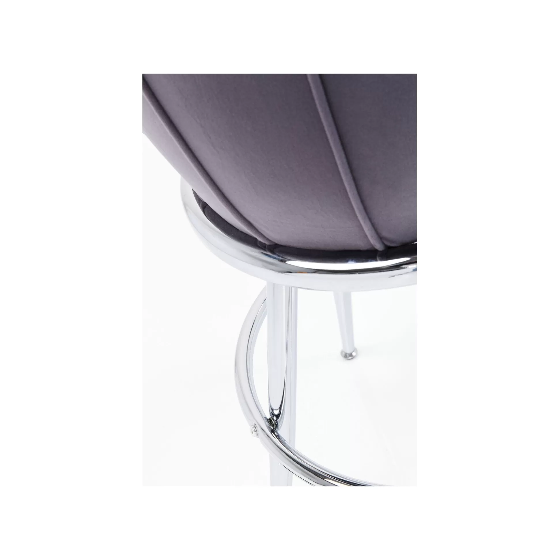 Tabouret De Bar After Work Velours Gris ^KARE Design Fashion