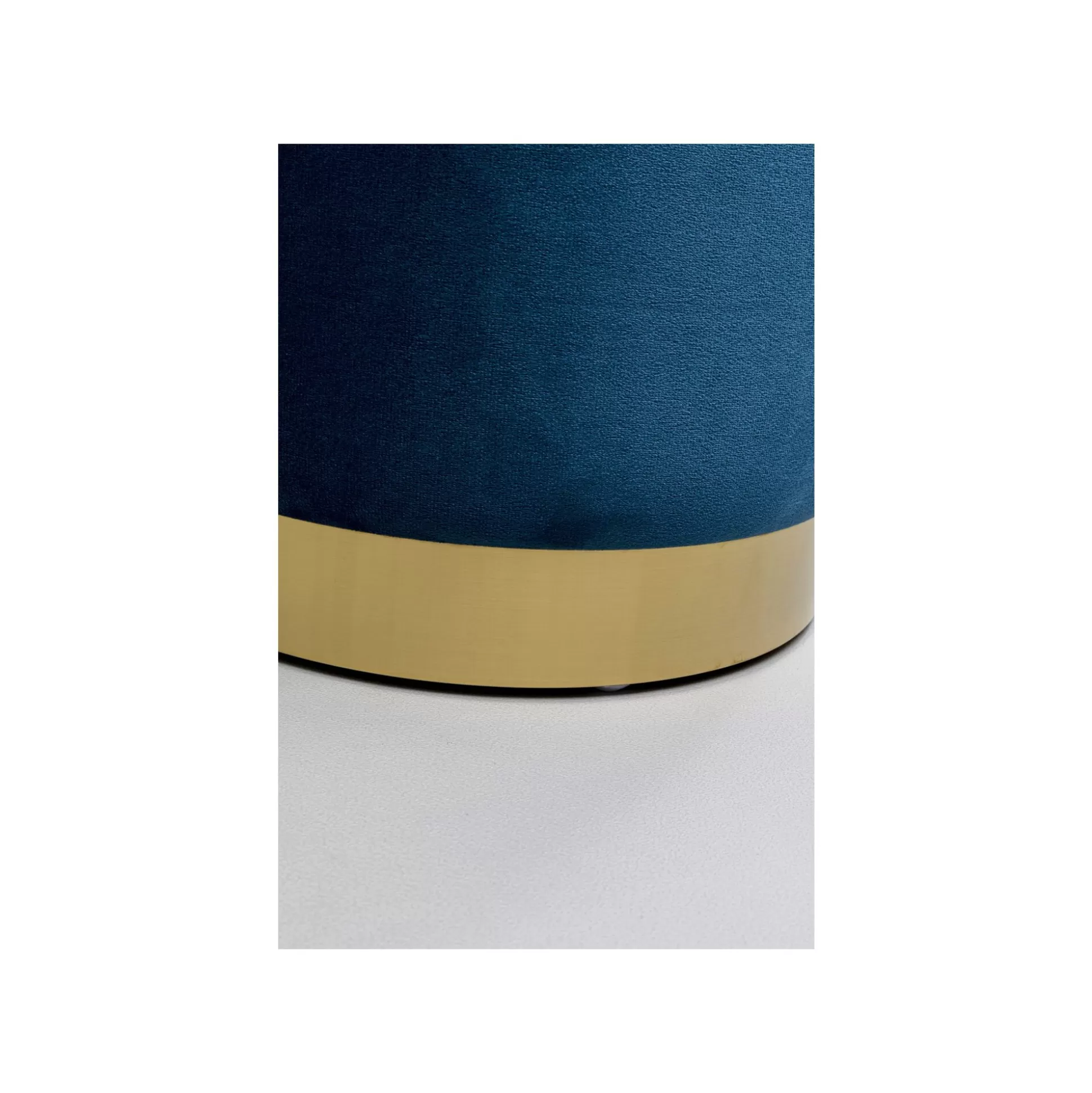 Tabourets-coffres Cherry Bleu Pétrole Et Laiton Set De 2 ^KARE Design Outlet