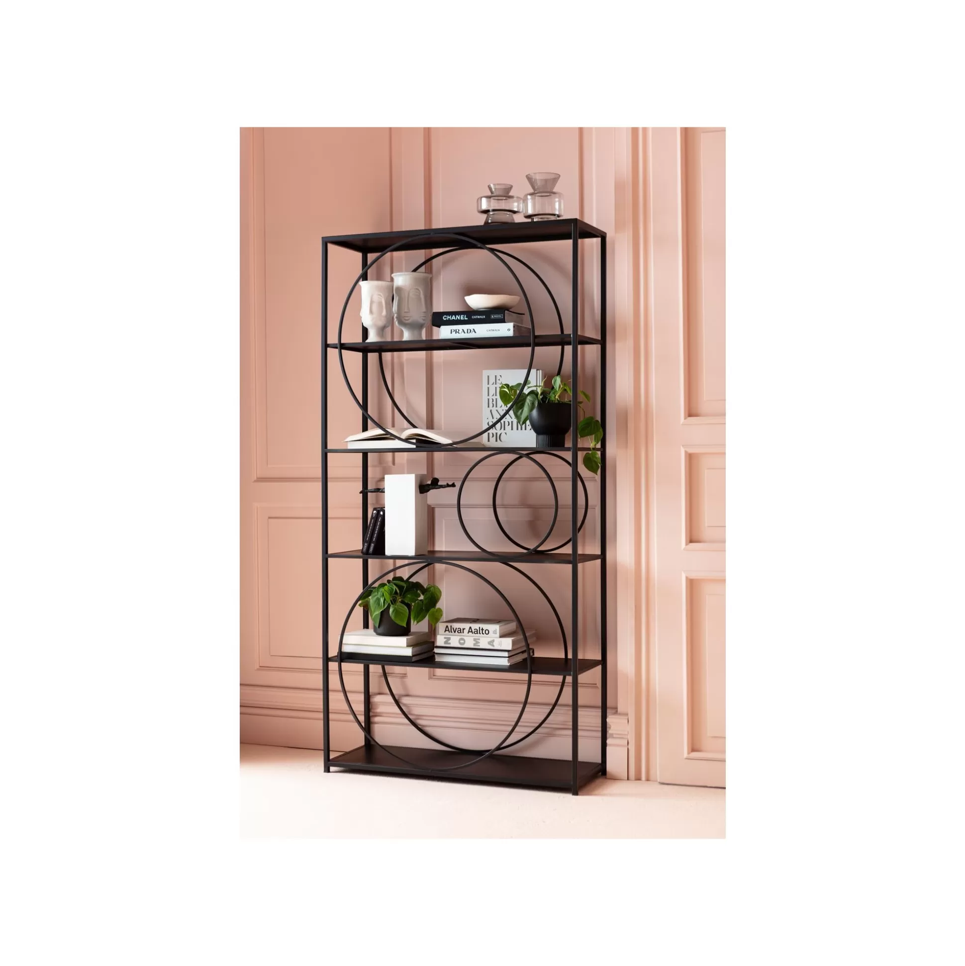 Étagère Circle Noire 200x100cm ^KARE Design Sale