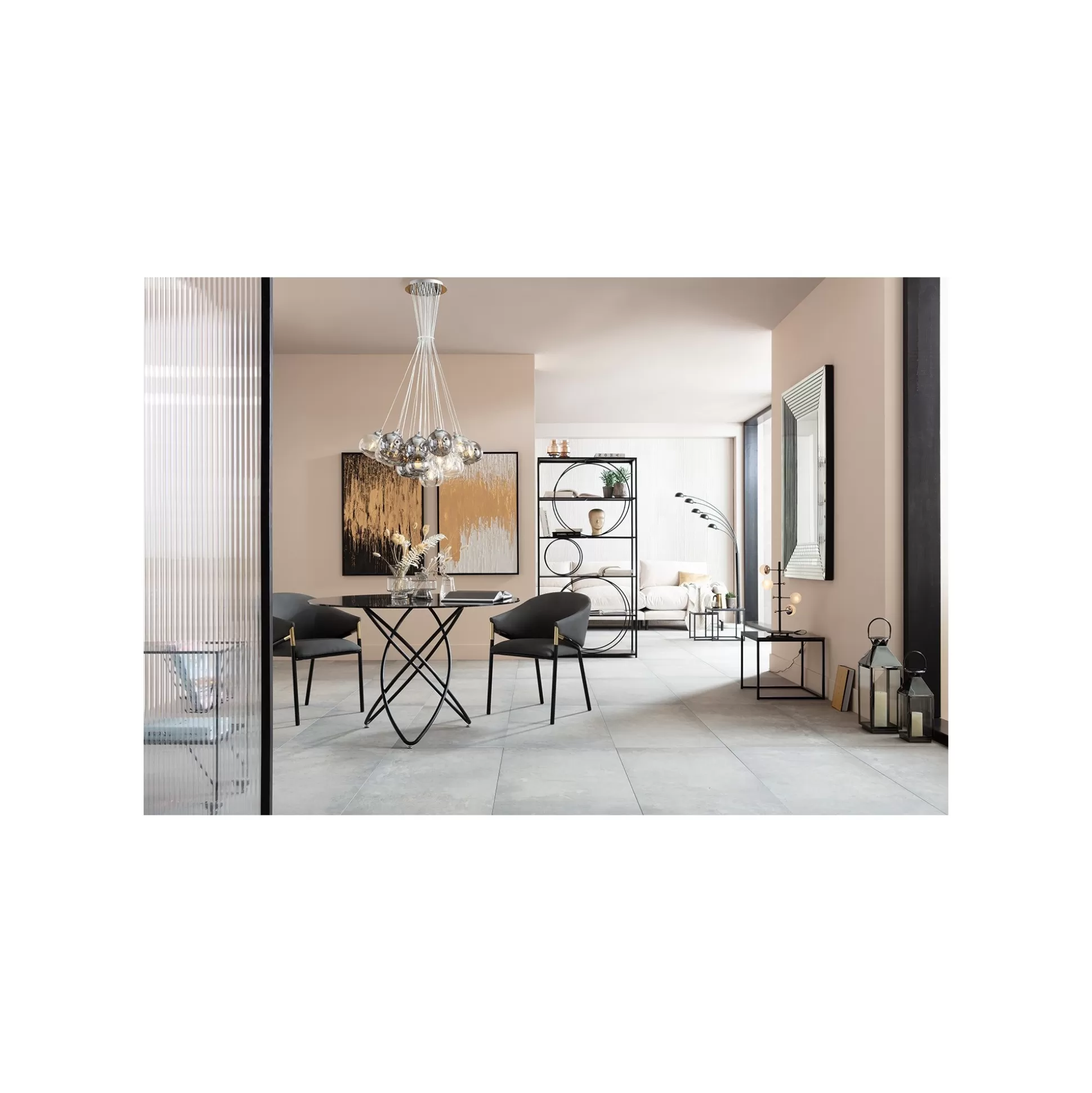Étagère Circle Noire 200x100cm ^KARE Design Sale