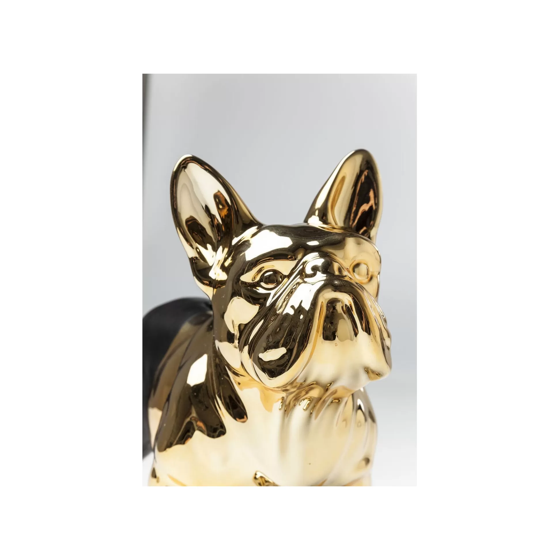 Tirelire Bouledogue Noir Et Doré ^KARE Design Outlet