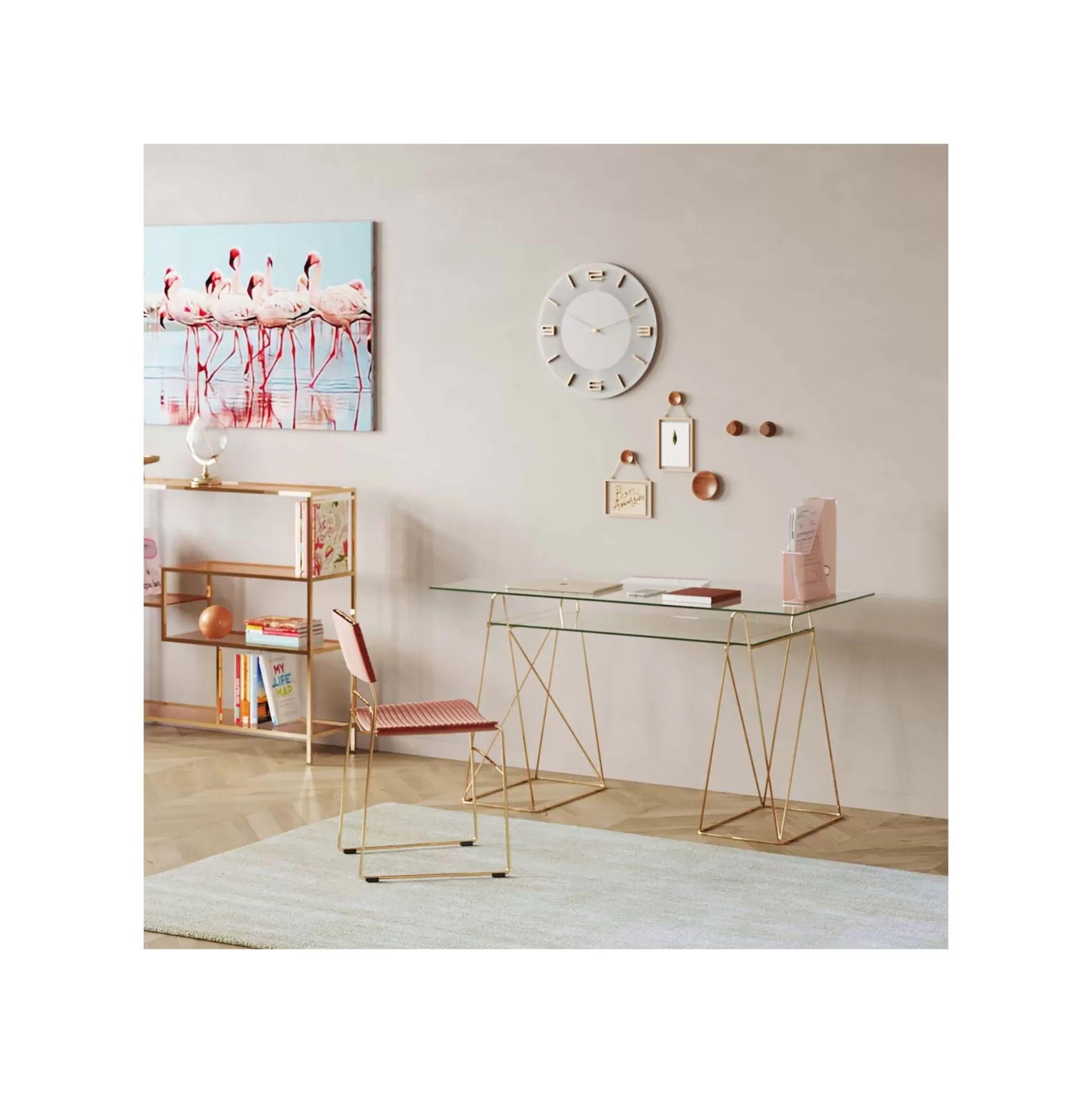 Tréteaux De Bureau Polar Dorés Set De 2 ^KARE Design Shop